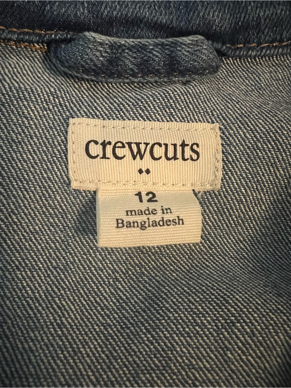 Crewcuts J.Crew Girls Classic Blue Denim Jacket Size 12 - Picture 4 of 8